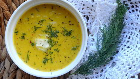 овощной крем-суп на курином бульоне