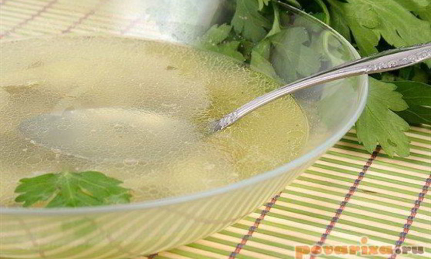 Рецепт прозрачного мясного бульона-основы