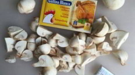 суп грибной на курином бульоне