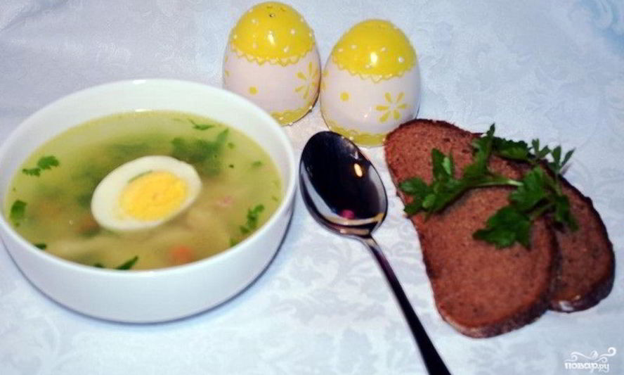 Рецепт супа на мясном бульоне