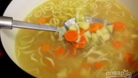 суп на овощном бульоне