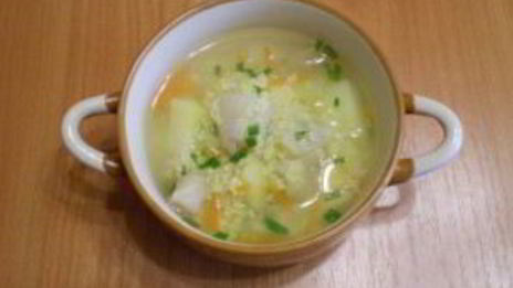 суп на рыбном бульоне