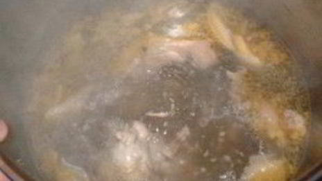 весенний бульон с грибами