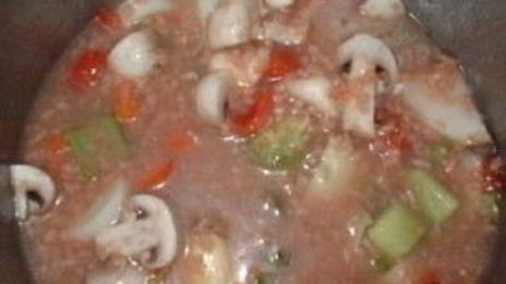 весенний бульон с грибами