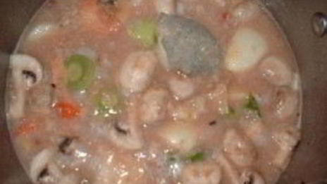 весенний бульон с грибами