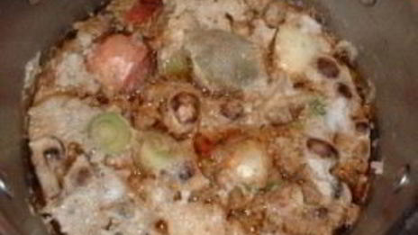 весенний бульон с грибами