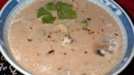 весенний бульон с грибами