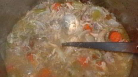 весенний бульон с грибами