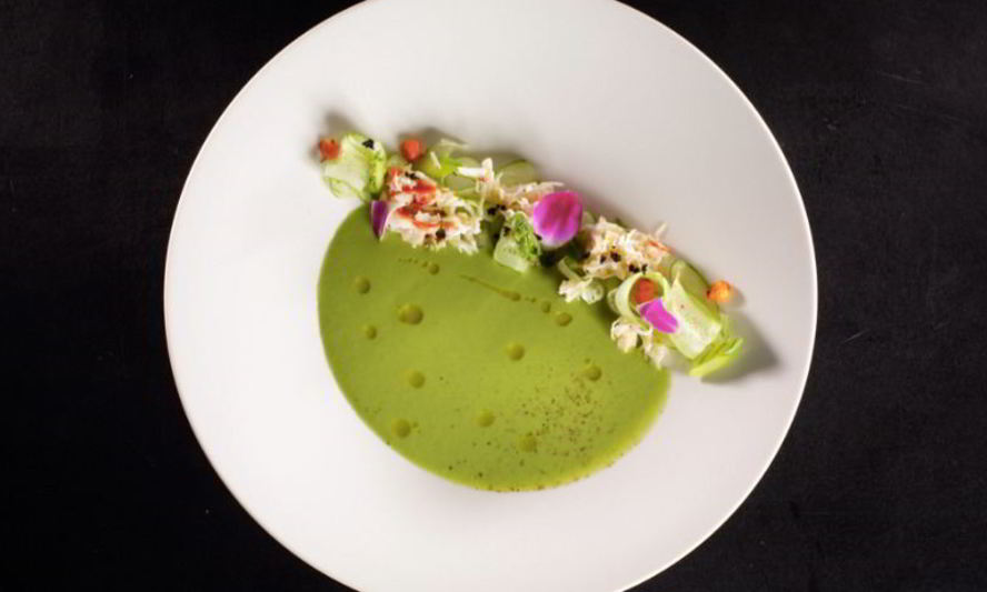 Рецепт гаспачо огуречного с крабом