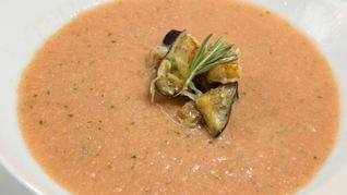 Гаспачо с баклажанами