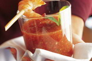 Гаспачо с креветками