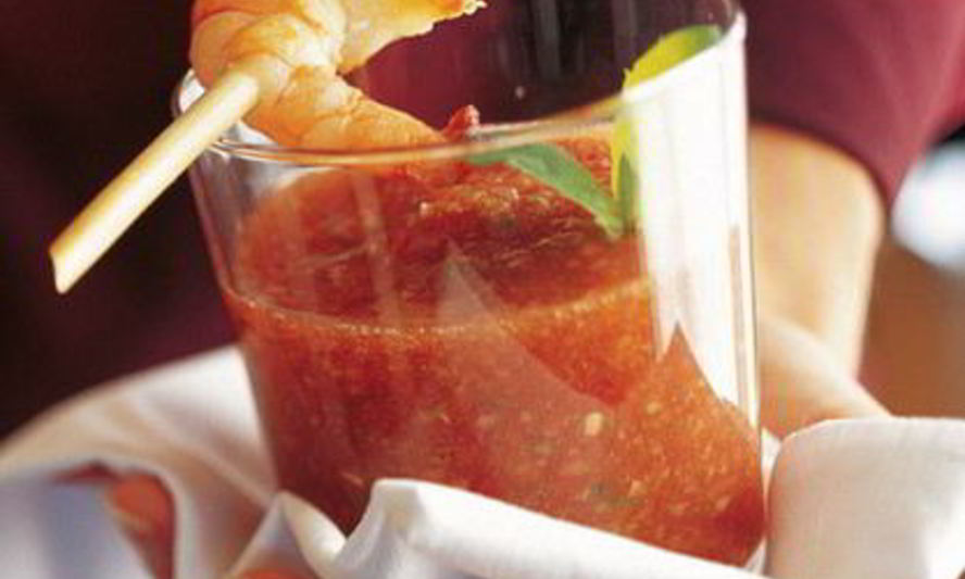 Рецепт гаспачо с креветками