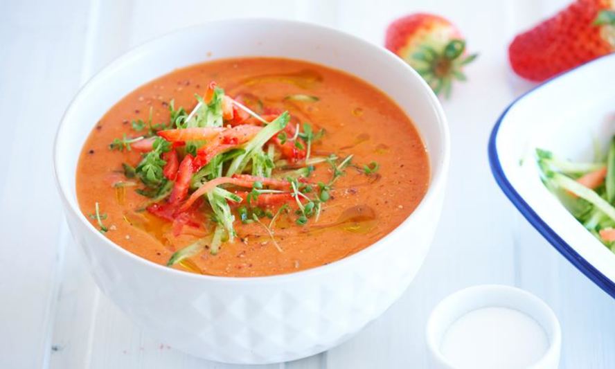 Рецепт клубничного гаспачо