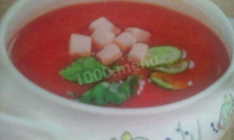 Рецепт томатного супа гаспачо