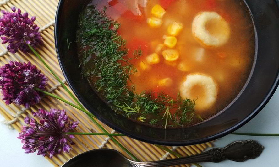 Рецепт бабкиного супа с гороховыми кнедликами