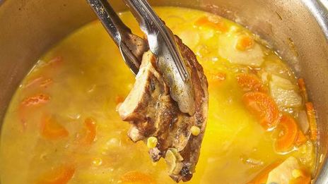 гороховый крем-суп со сливками