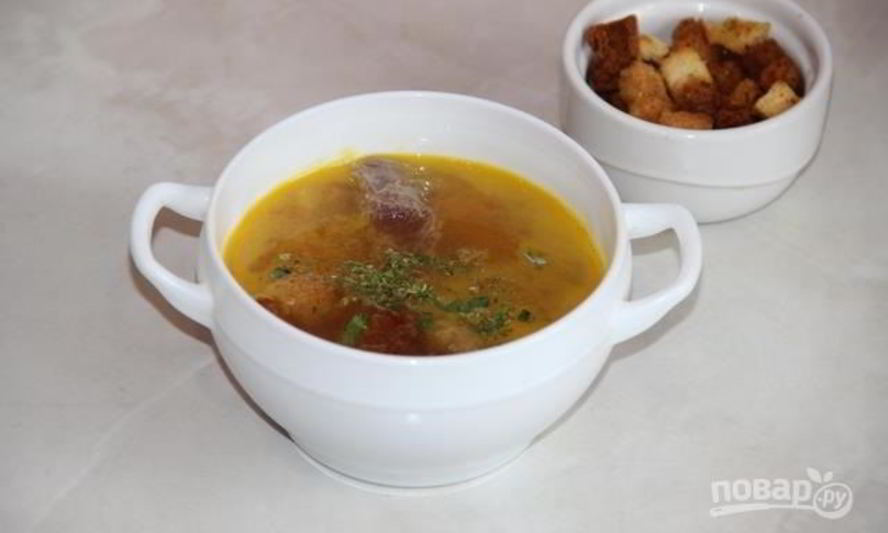 Рецепт горохового супа из говядины