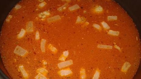 гороховый суп с колбасным сыром