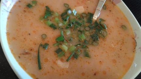 гороховый суп с колбасным сыром