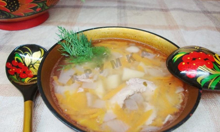 Рецепт горохового супа с курицей в мультиварке