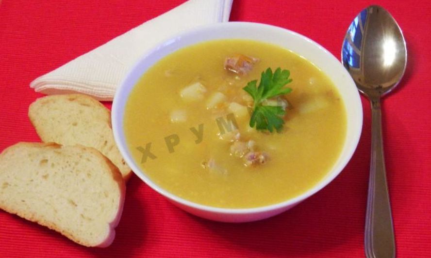 Рецепт горохового супа с мясом свинины
