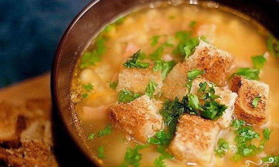 Рецепт горохового супа с окороком