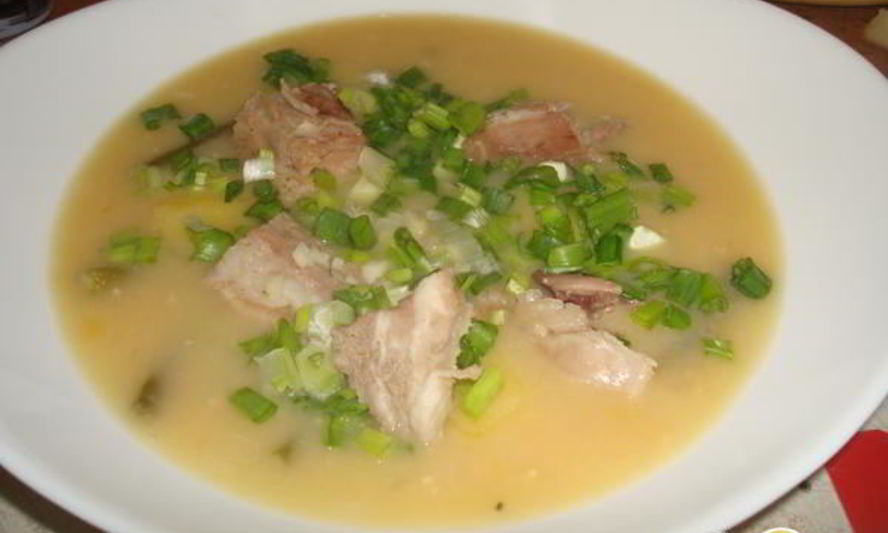 Рецепт горохового супа с зеленой фасолью