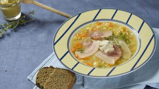 Гороховый суп со свининой по-скандинавски