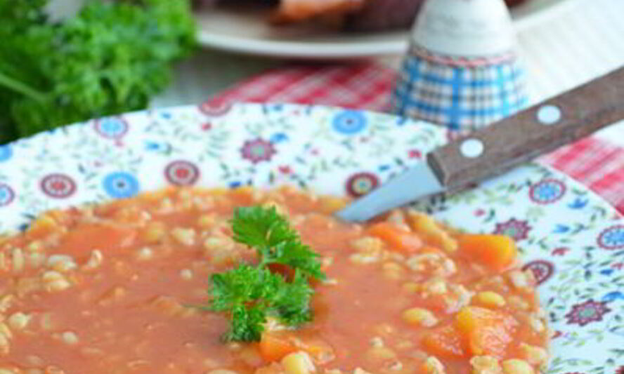 Рецепт горохового супа, запеченного в духовке