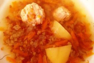 Гречневый суп с фрикадельками