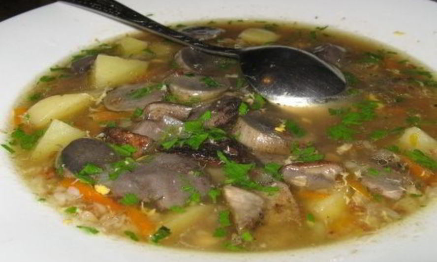 Рецепт гречневого супа с грибами и яйцом