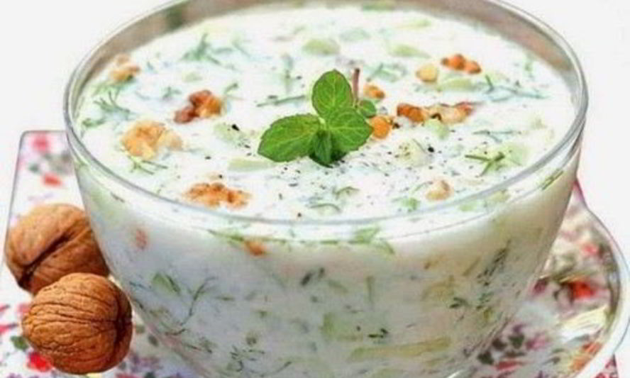 Рецепт болгарского супа таратор с грецкими орехами