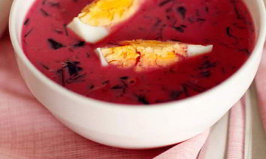 Рецепт хладника литовского — холодного супа из свеклы
