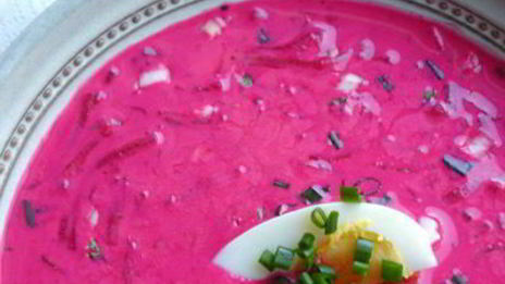 хладник литовский — холодный суп из свеклы