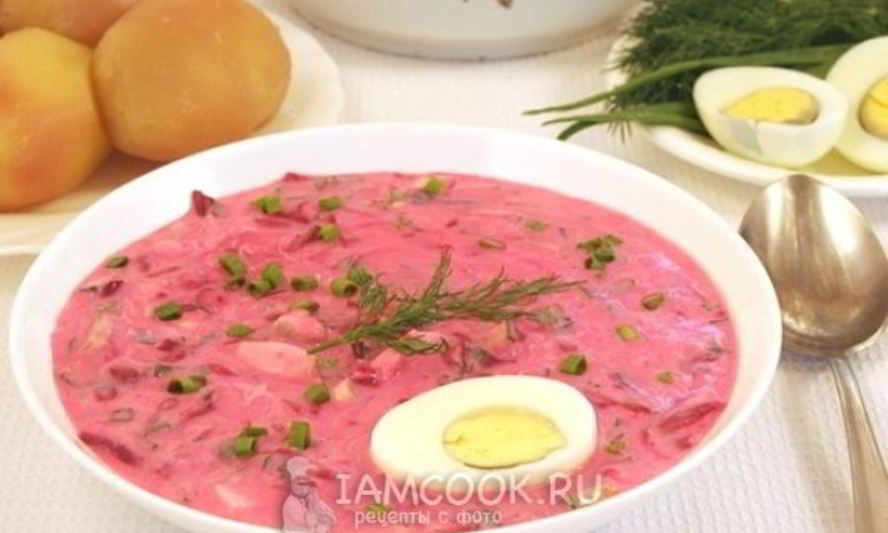 Рецепт холодника из свеклы на кефире