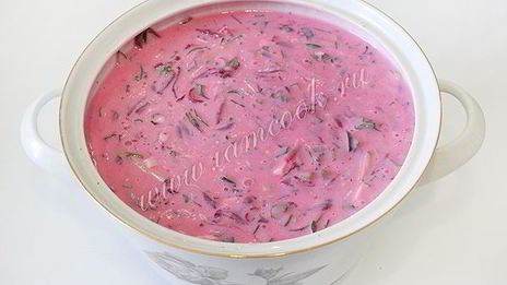 холодник из свеклы на кефире