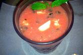 Холодный арбузный суп с сыром фета