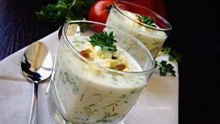Холодный йогуртовый суп