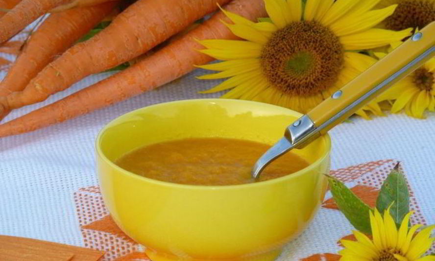 Рецепт холодного морковно-апельсиновый крем-суп