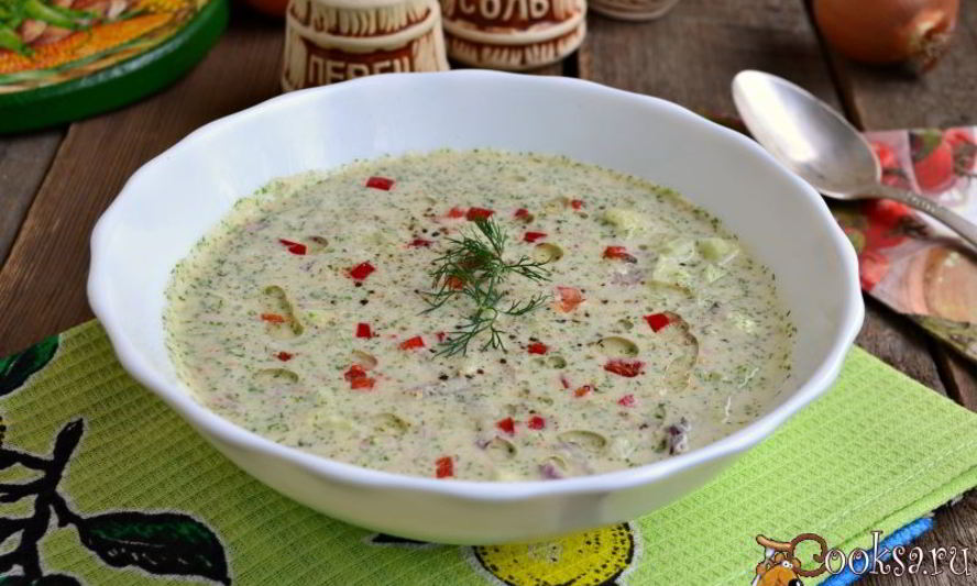 Рецепт холодного огуречного супа