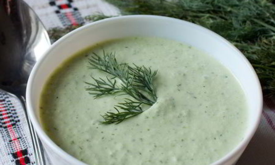 Рецепт холодного сливочного супа из огурца