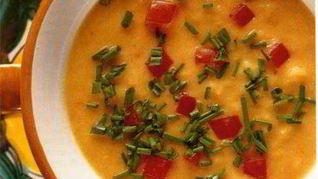 Холодный суп из помидоров