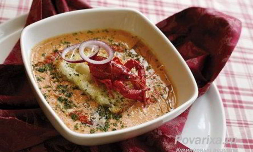 Рецепт холодного супа из раков