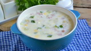 Холодный суп на кефире