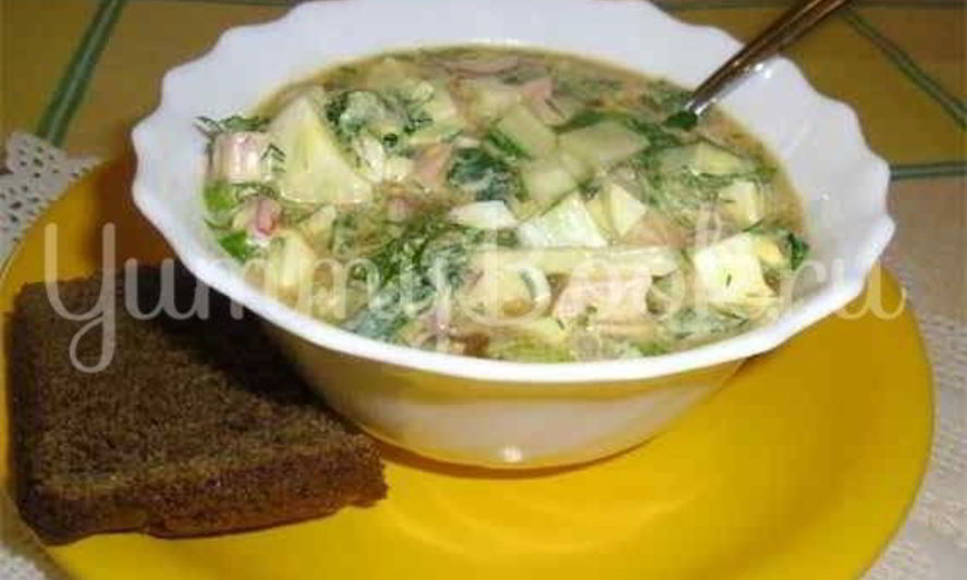 Рецепт холодного супа окрошка