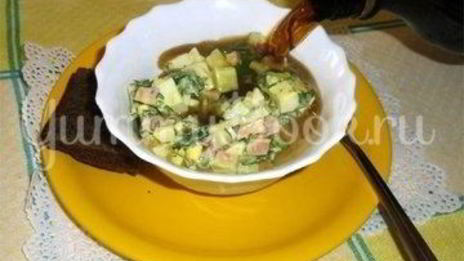 холодный суп окрошка