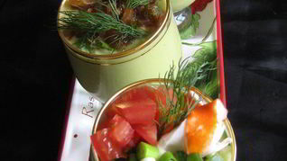 Холодный суп-пюре Авокадо и компания