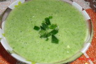 Холодный суп-пюре из листьев белой свеклы