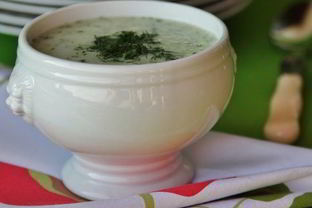 Холодный суп с огурцом