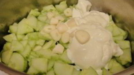 холодный суп с огурцом